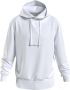 Calvin Klein Institutional Hoodie Wit Zwart Logo White Heren - Thumbnail 3