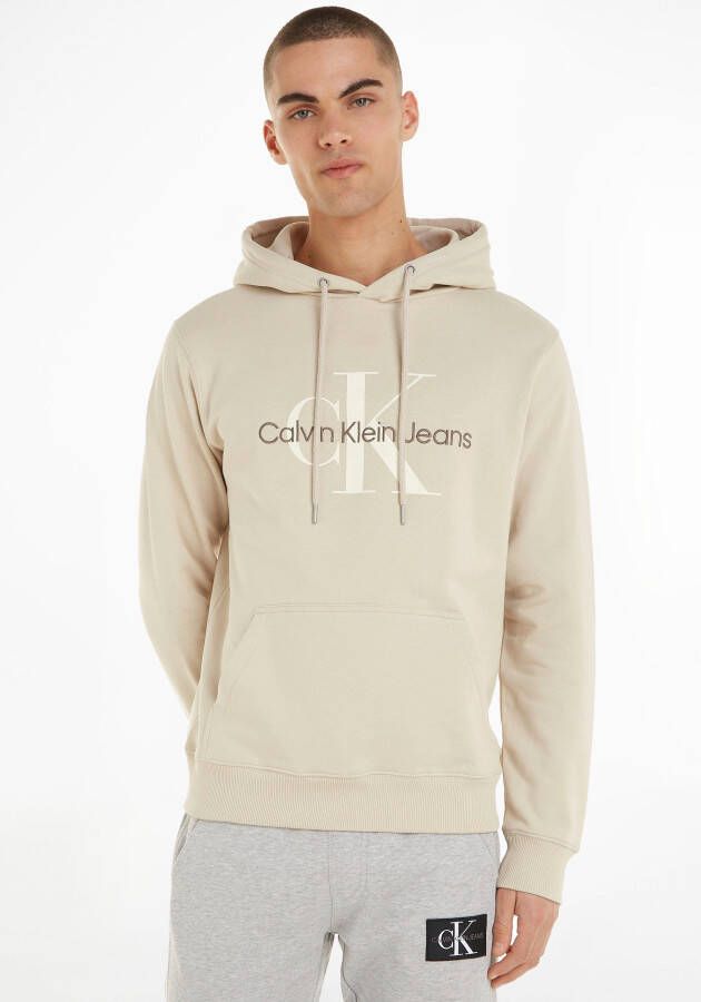 Calvin Klein Hoodie SEASONAL MONOLOGO REGULAR HOODIE met logoprint en borduursel