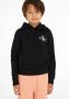 Calvin Klein Jeans hoodie met logo zwart Sweater Logo 176 - Thumbnail 2