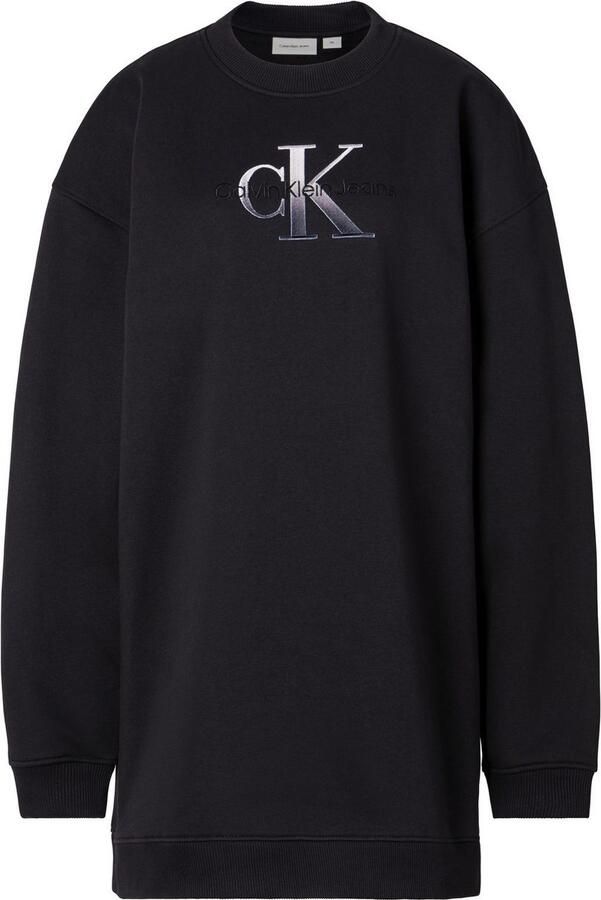 Calvin Klein Jeans Plus Sweatjurk PLUS EMBROIDERED MONOLOGO DRESS met logo borduursel in grote maten - Foto 3