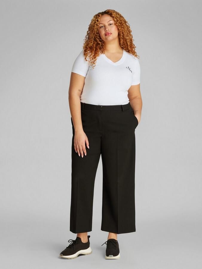 Calvin Klein Jeans Plus T-shirt PLUS 2-PACK MONOLOGO V-NECK TEE (set 2-delig) - Foto 2