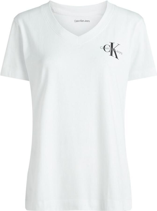 Calvin Klein Jeans Plus T-shirt PLUS 2-PACK MONOLOGO V-NECK TEE (set 2-delig) - Foto 4