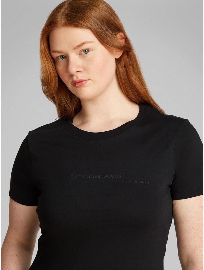 Calvin Klein Jeans Plus T-shirt PLUS INSTIT GRAPHIC SLIM TEE - Foto 2