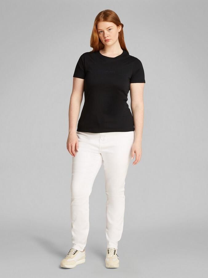 Calvin Klein Jeans Plus T-shirt PLUS INSTIT GRAPHIC SLIM TEE - Foto 3