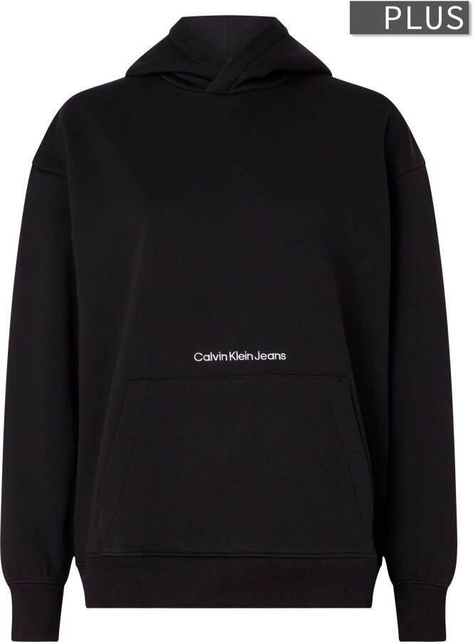 Calvin Klein Jeans Plus SIZE hoodie met kangoeroezak