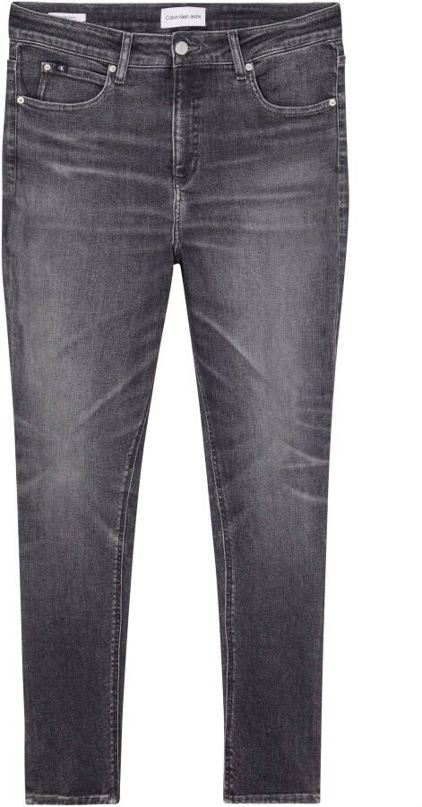 Calvin Klein Jeans Plus SIZE jeans met labelpatch van leer