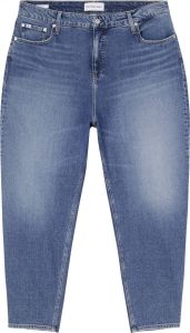 Calvin Klein Jeans Plus Mom jeans PLUS MOM JEAN PLUS met calvin klein jeans leren badge