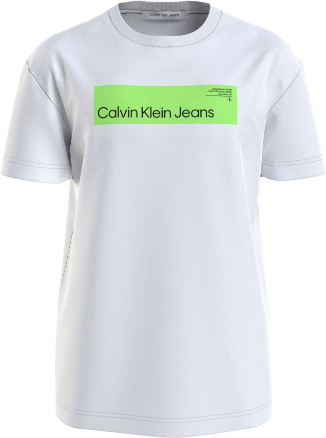 Calvin Klein Jeans Plus SIZE T-shirt met labelprint model 'HYPER REAL'
