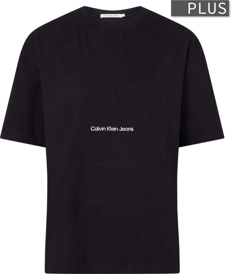 Calvin Klein Jeans Plus SIZE T-shirt met labelstitching
