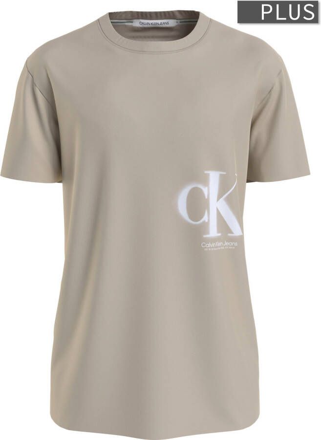 Calvin Klein Jeans Plus SIZE T-shirt met logoprint model 'SPRAY'