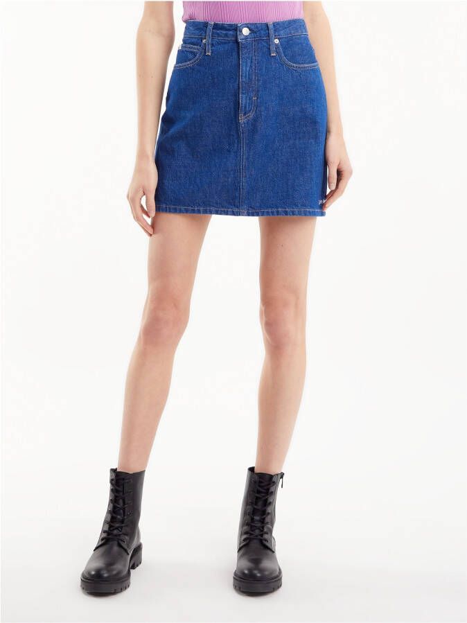 Calvin Klein Jeansrok HIGH RISE MINI SKIRT in a-lijn