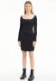 Calvin Klein Jeans Mini-jurk in riblook model 'SQUARE NECK RIB DRESS' - Thumbnail 2