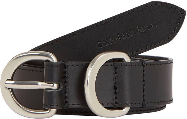 Calvin Klein Leren riem CLASSIC HARDWARE met gestempeld logo