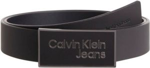 Calvin Klein Leren riem LOGO PLAQUE LEATHER BELT 35MM