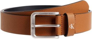 Calvin Klein Leren riem ROUND CLASSIC BELT 35MM met gestempeld logo
