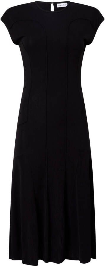 Calvin Klein Maxi-jurk SHEER JERSEY FIT & FLARE DRESS