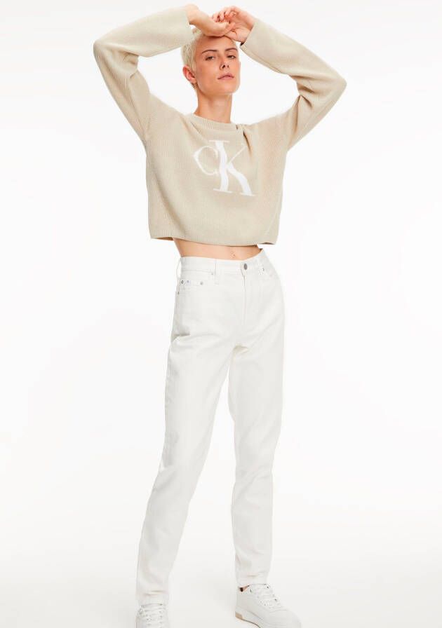 Calvin Klein Jeans Slim-fit Trousers Beige Dames