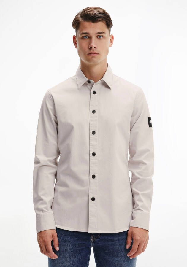 Calvin Klein Overhemd met lange mouwen MONOGRAM BADGE SHIRT