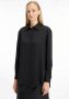 Calvin Klein Zwarte Overhemd met Relaxte Pasvorm Puntige Kraag en Lange Mouwen Black Dames - Thumbnail 1