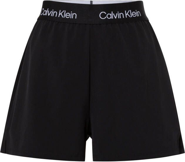 Calvin Klein Geweven Shorts voor Dames Herfst Winter Collectie Zwart Dames