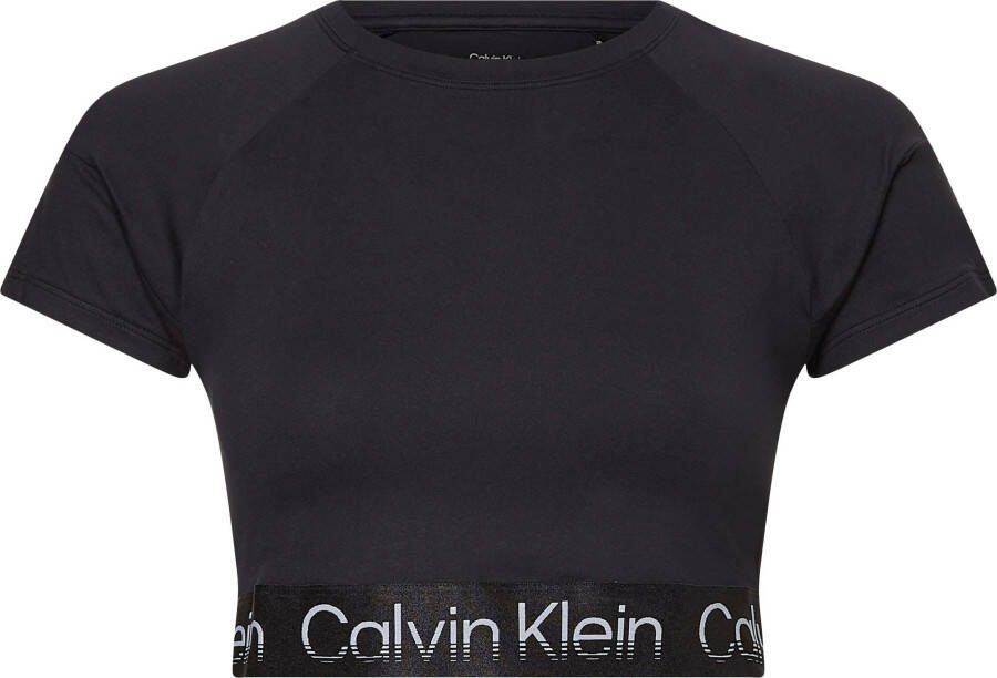 Calvin Klein Performance Shirt met korte mouwen WO SS Cropped T-Shirt