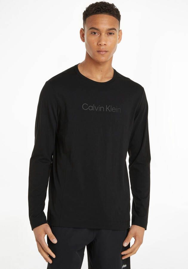 Calvin Klein Performance Shirt met lange mouwen met een ronde hals