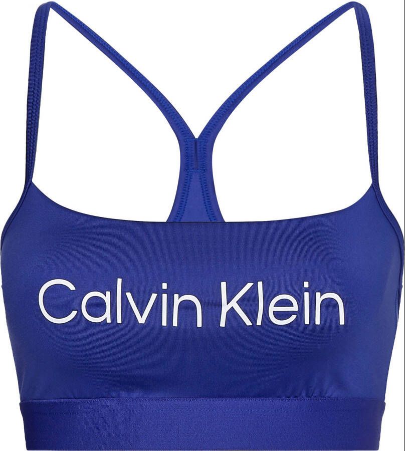 Calvin Klein Performance Sportbustier WO Low Support Sports Bra met calvin klein logo-opschrift