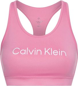 Calvin Klein Performance Sportbustier WO Medium Support Sports Bra met calvin klein logo-opschrift
