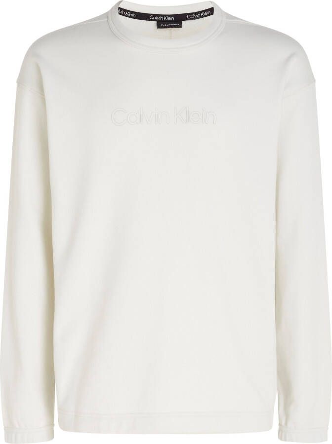 Calvin Klein Long Sleeve Tops White Heren