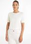 Calvin Klein Witte Polyester T-shirt met Korte Mouw en Ronde Hals Wit Dames - Thumbnail 2