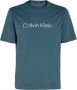 Calvin Klein Comfortabel T-shirt van Katoen en Polyester met Opvallend Logo Blauw Heren - Thumbnail 2