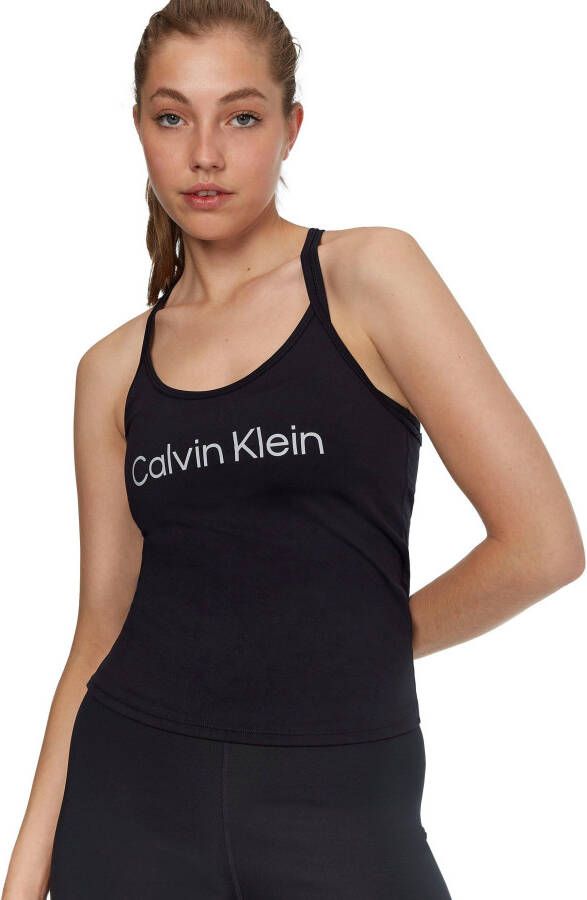 Calvin Klein Performance Tanktop WO Tank Top met calvin klein logo-opschrift