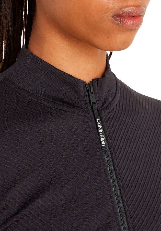 Calvin Klein Performance Trui met staande kraag WO Seamless Full Zip Jacket