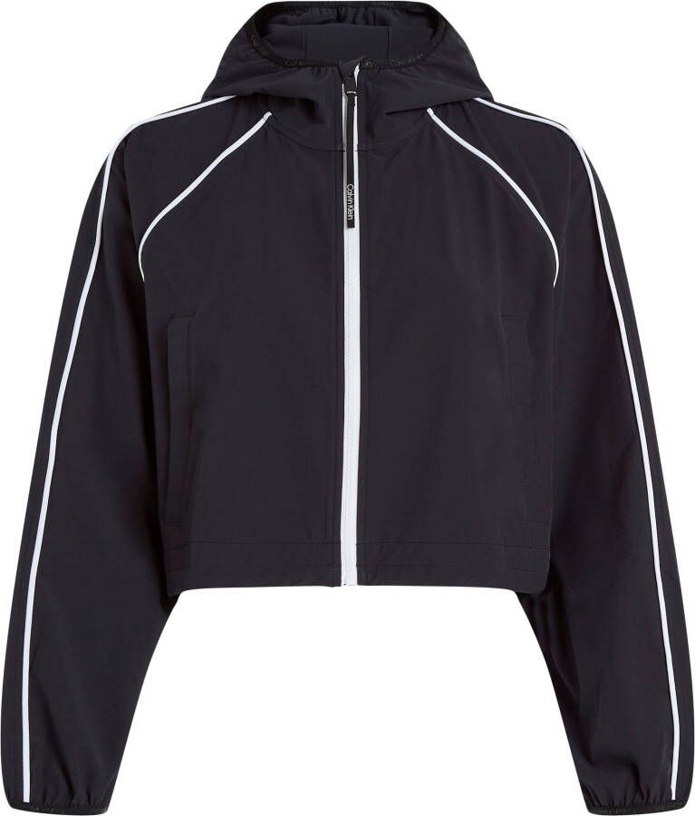 Calvin Klein PW Windjack 00Gwf3O508 Lichtgewicht hoodie voor vrouwen Black Dames