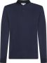 CALVIN KLEIN Heren Polo's & T-shirts Smooth Cotton Slim Ls Polo Donkerblauw - Thumbnail 3