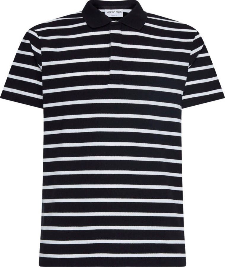 Calvin Klein Poloshirt STRETCH PIQUE STRIPED BADGE POLO