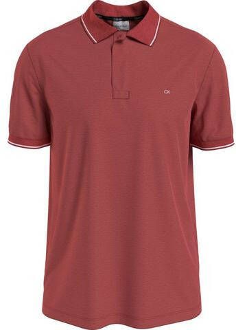 Calvin Klein Poloshirt STRETCH PIQUE TIPPING SLIM POLO