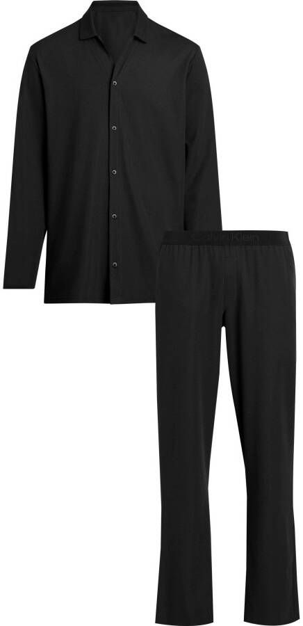 Calvin Klein Pyjama L S PANT SET met knoopsluiting (2-delig)