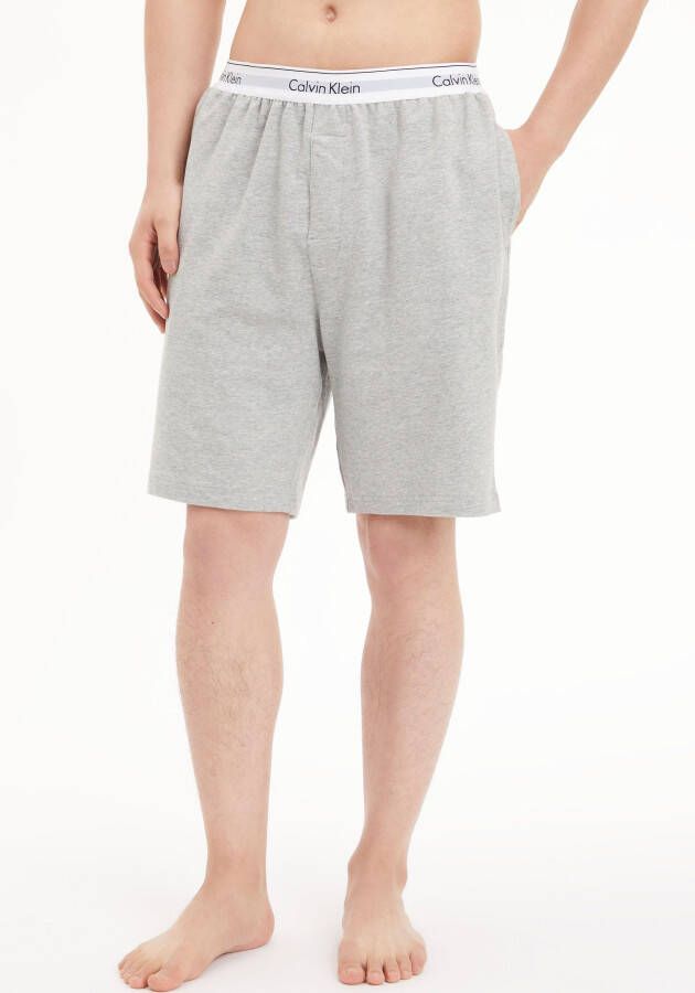 Calvin Klein Pyjamashort met logo-opschrift aan de onderbroekband