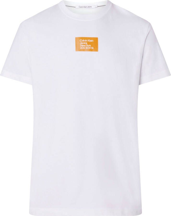 Calvin Klein Jeans T-Shirts Wit Heren