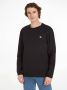 Calvin Klein Basic Sweatshirt Loose Fit Ronde Hals Lange Mouwen Geborduurd Logo Black Heren - Thumbnail 3