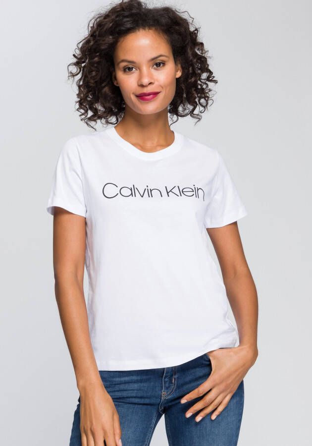Calvin Klein Shirt met ronde hals CORE LOGO T-SHIRT met -logo-opschrift