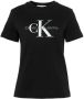 Calvin Klein Shirt met ronde hals CORE MONOGRAM REGULAR TEE met jeans monogram (1-delig) - Thumbnail 2