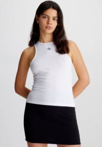 Calvin Klein Shirt met ronde hals van katoen-stretch