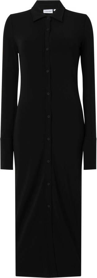 Calvin Klein Shirtjurk FLUID CREPE SHIRT LS DRESS