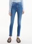 Calvin Klein Vintage Blauwe High Waist Skinny Jeans Blue Dames - Thumbnail 2