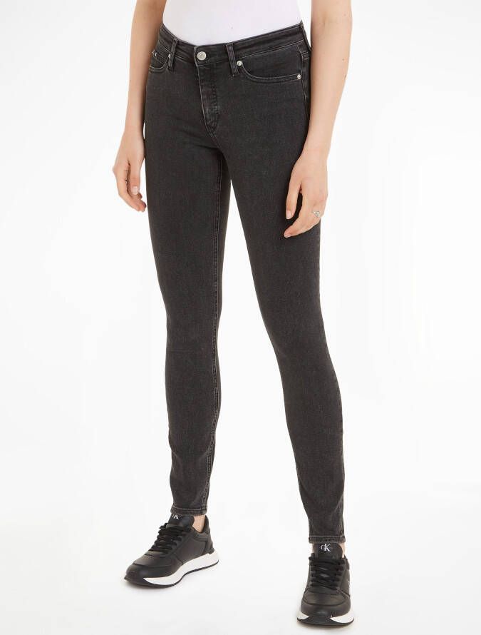 Calvin Klein Zwarte Skinny Jeans voor Vrouwen Black Dames