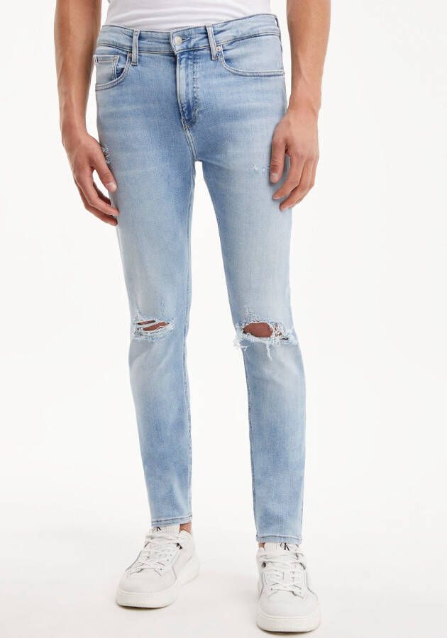 Calvin Klein Jeans Slim-fit Jeans Blauw Heren