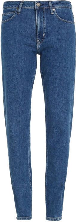 Calvin Klein Stijlvolle Blauwe Straight Jeans voor Vrouwen Blue Dames