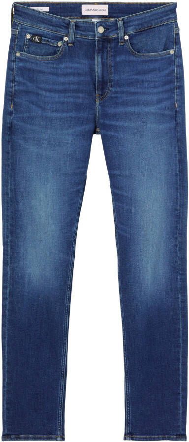 Calvin Klein Jeans Slim fit jeans met labeldetails